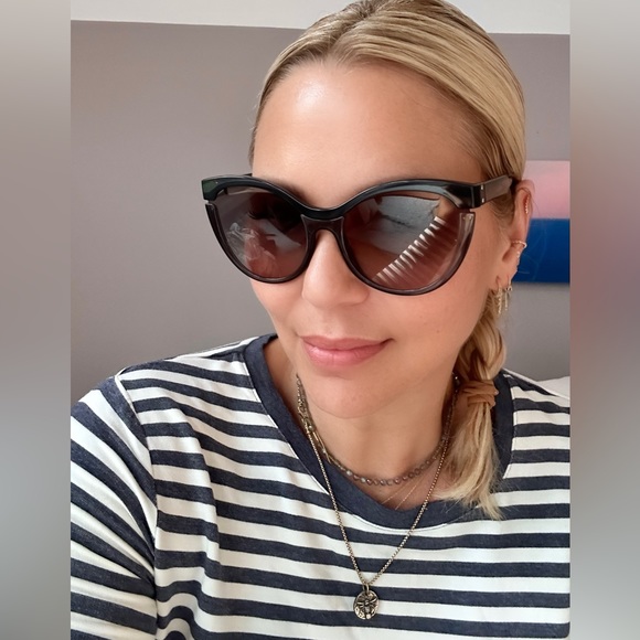 Miu Miu Cat Eye Cut-Out Sunglasses. main image 7